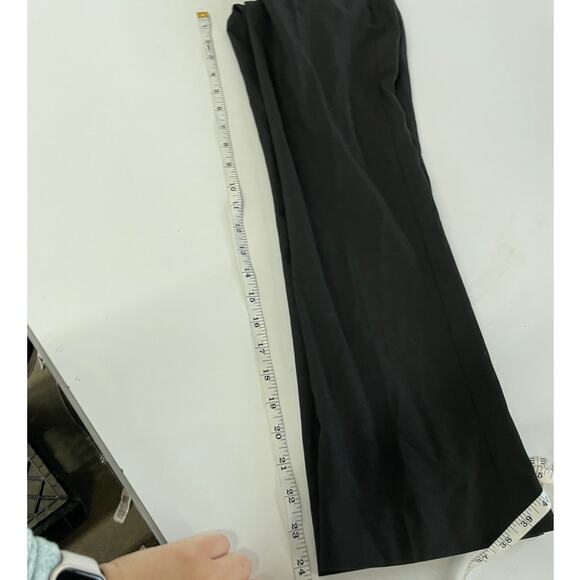 Zara Pants Womens 2 Black Wide Leg Flare Trousers Mid Rise Career - Picture 8 of 8